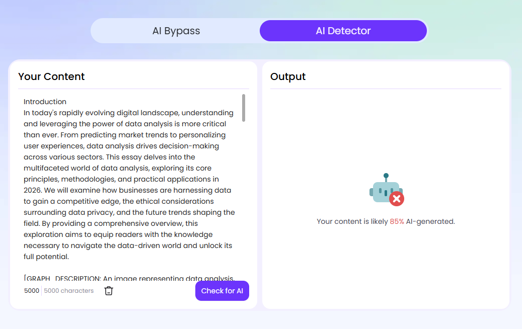 Easemate Scan of an AI Blog