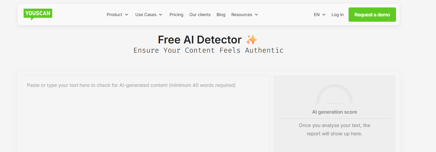 The YouScan AI Detector