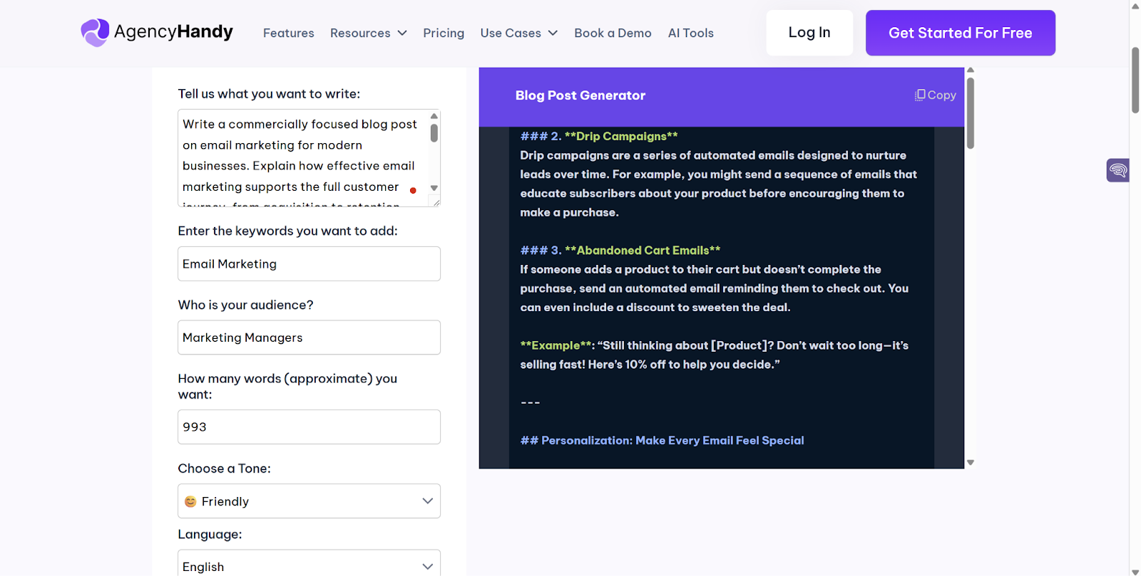 AgencyHandy AI Blog (1): on Email Marketing