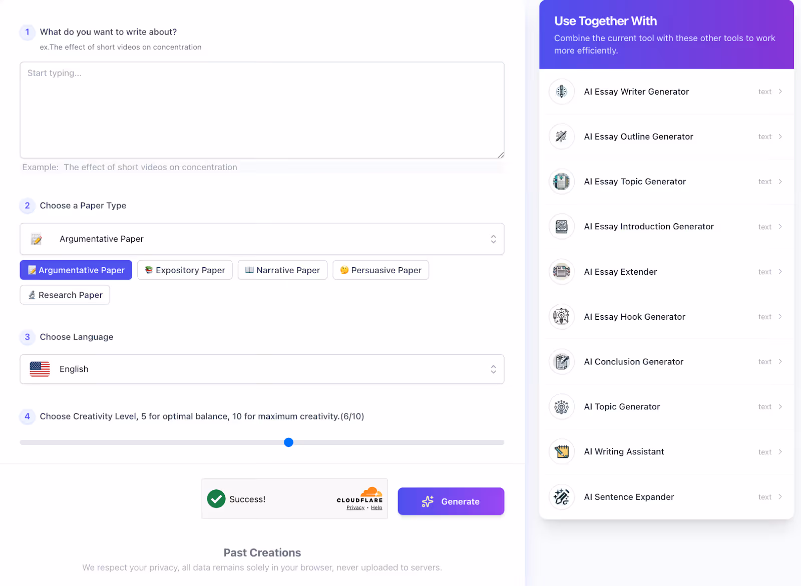 AI Paper Writing Generator by AIFreeBox