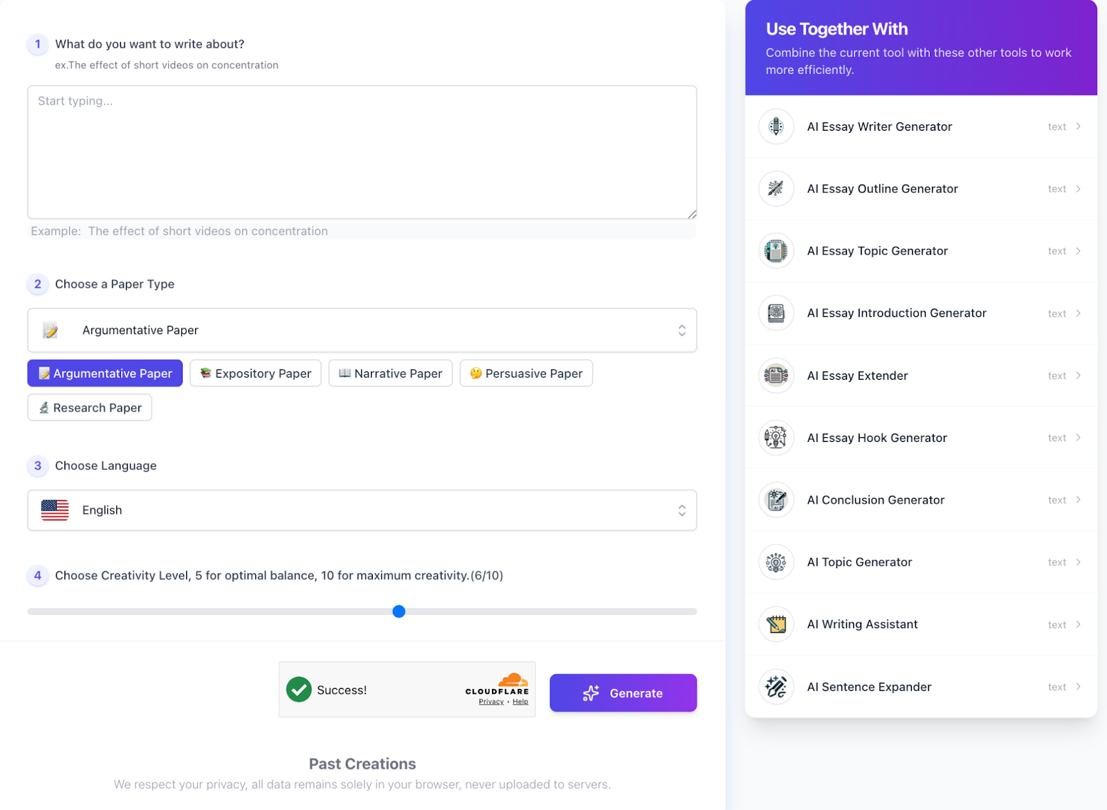AI Paper Writing Generator by AIFreeBox