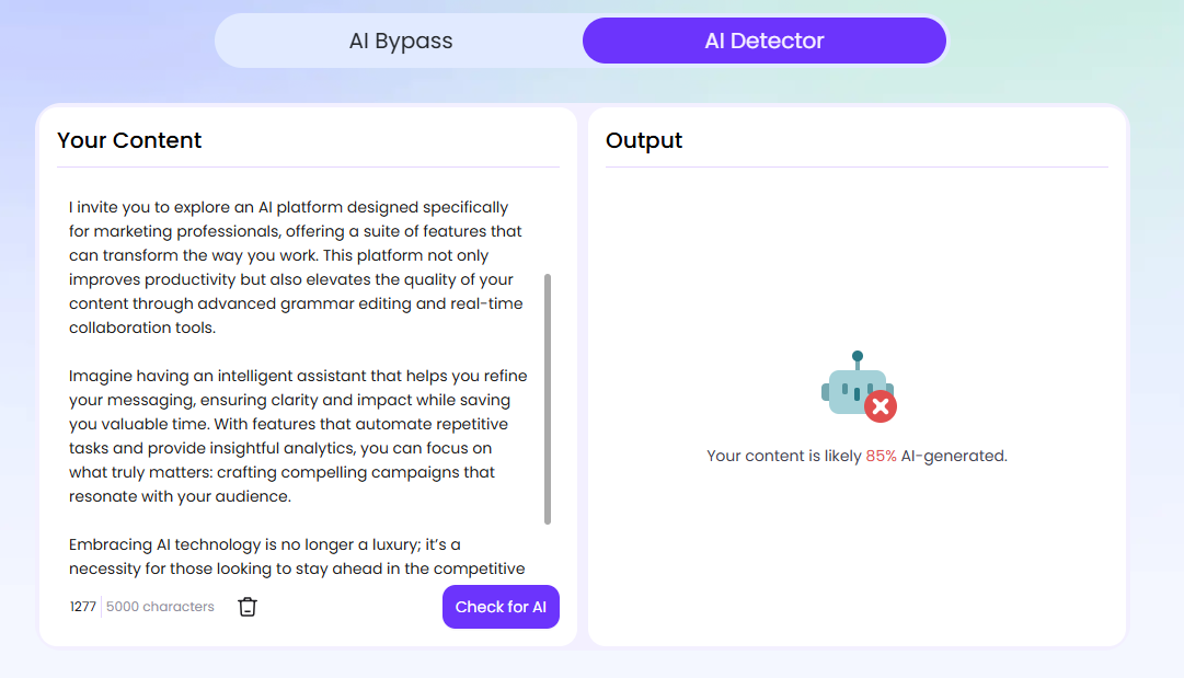 Easemate AI Scan of a OneUp LinkedIn Post (2)