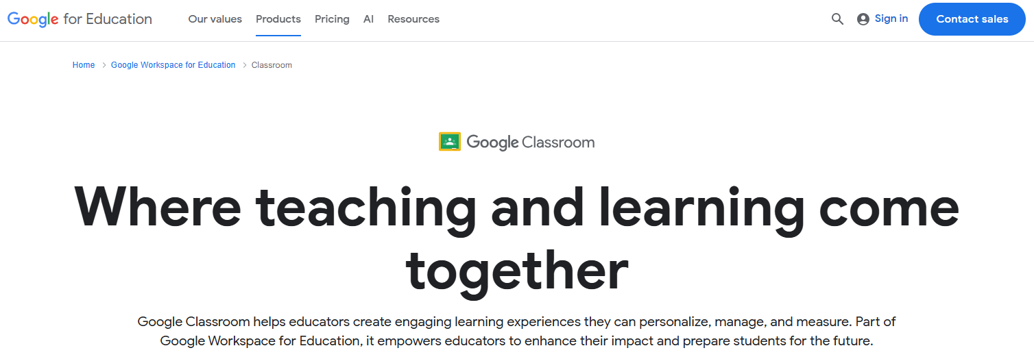 Google Classroom, Google for Education
