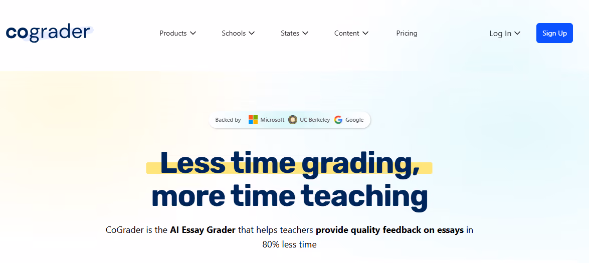CoGrader edtech platform