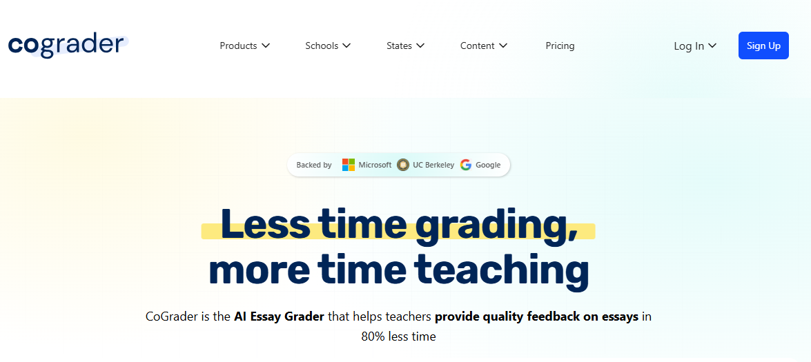 CoGrader edtech platform