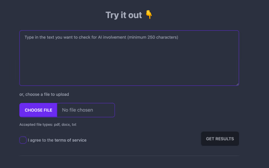 GPTZero app