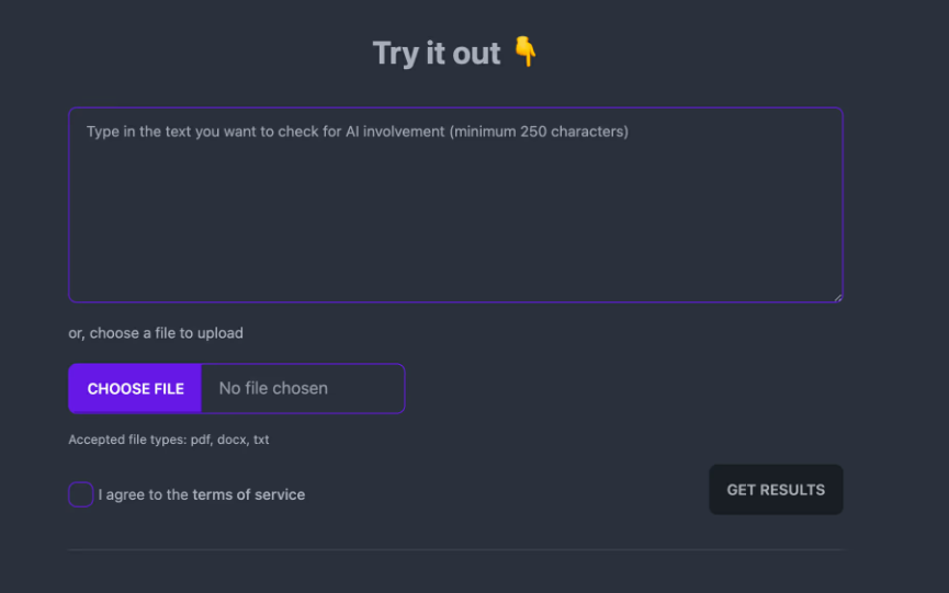 GPTZero app