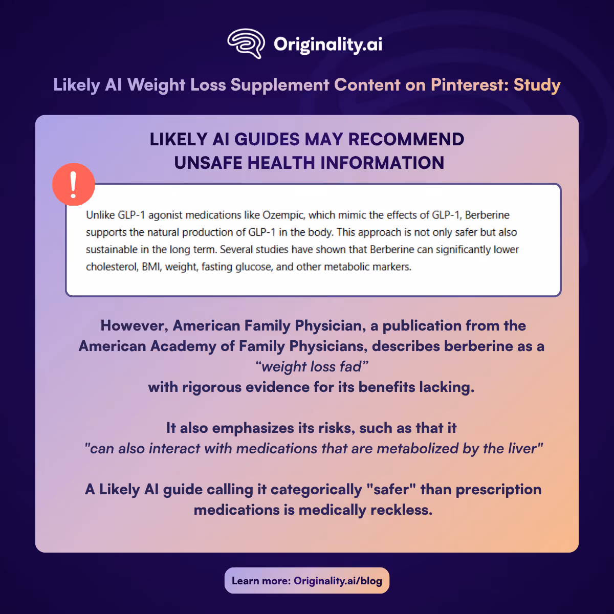Likely AI Guides May Recommend Unsafe Health Information