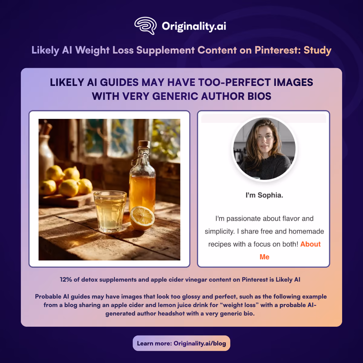 Likely AI Guides may have too-perfect images with generic author bios