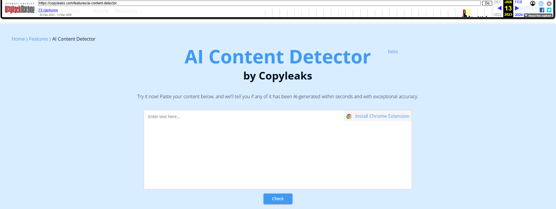 CopyLeaks after launch
