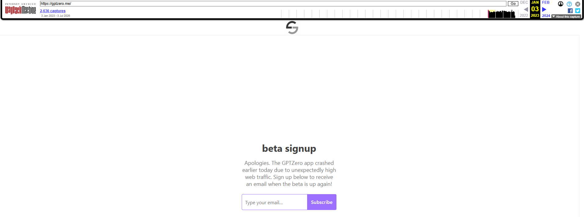 GPTZero on Launch Day