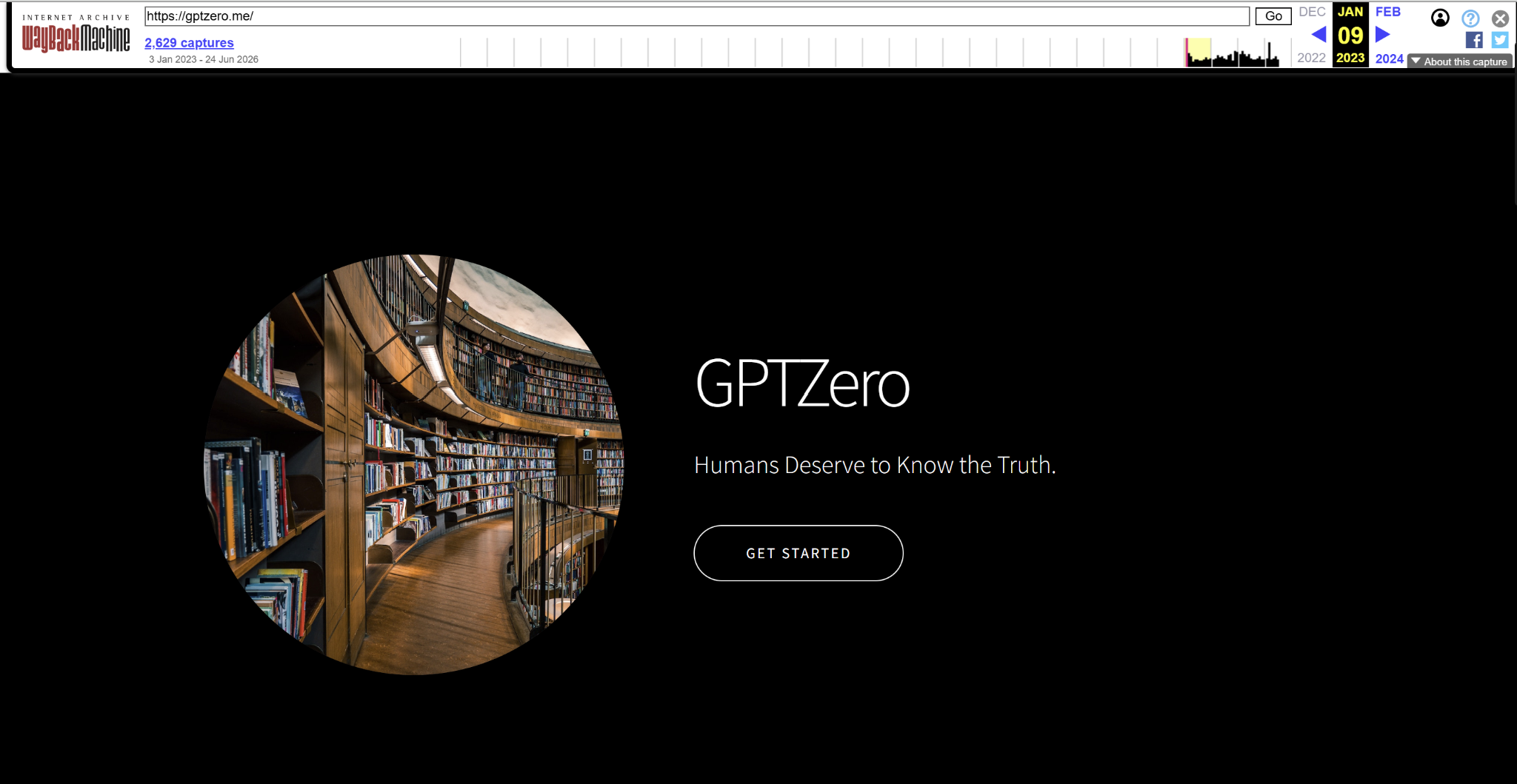 GPTZero shortly after launch