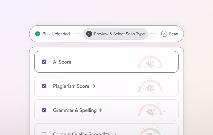 Select Scan Types