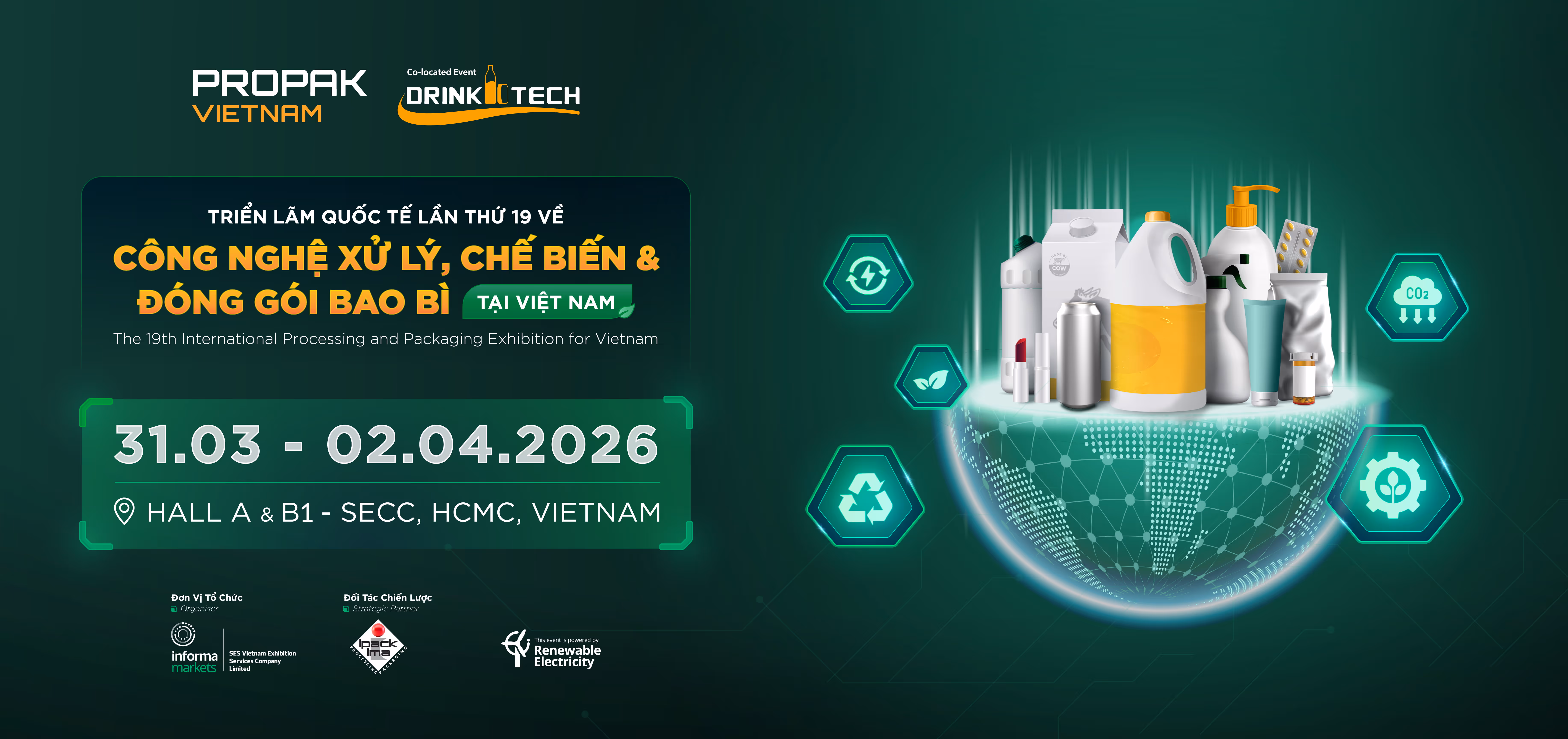 Triển lãm Quốc tế chuyên ngành Thực phẩm – Đồ uống & Thiết bị Công nghệ chế biến, bao bì thực phẩm, đồ uống 2023 