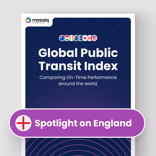Image of the Global Public Transit Index: Spotlight on England, showcasing transit performance insights and on-time data for England, UK. 