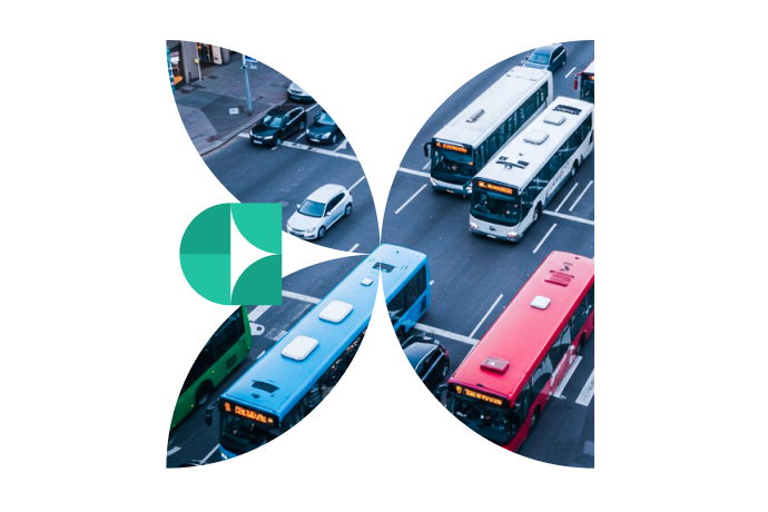 Mosaiq dashboard showcasing punctuality and reliability metrics for transit performance.
