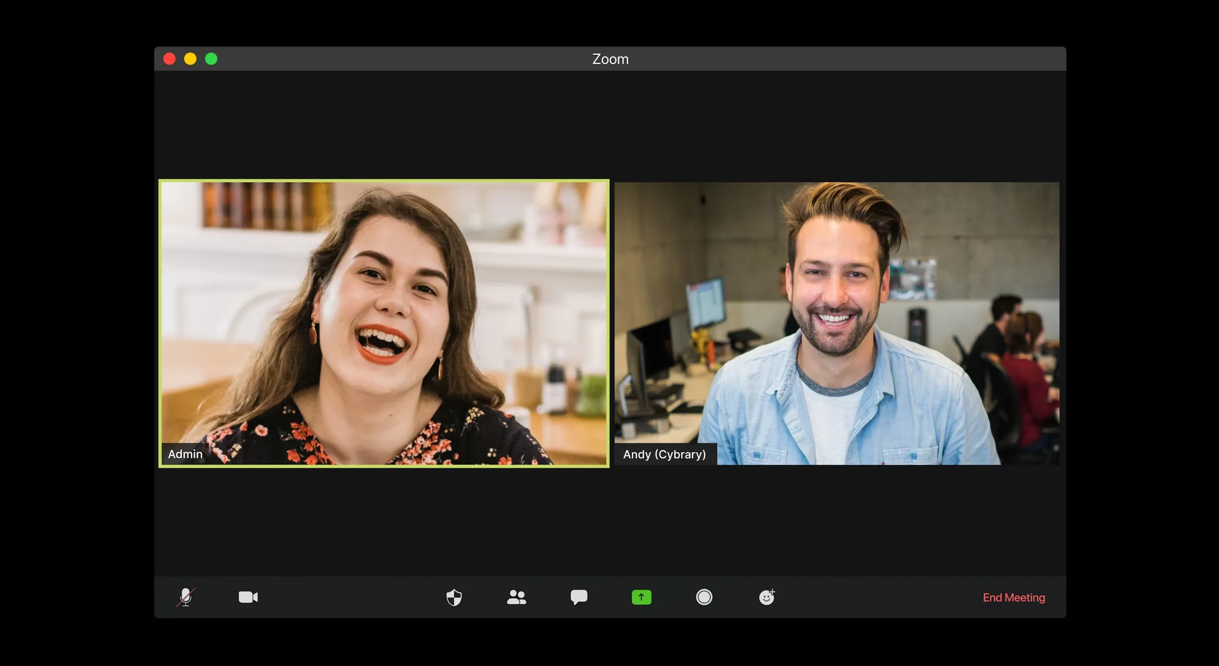 screenshot of a virtual meeting