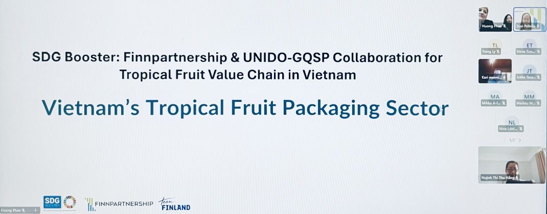 Vinpas trao đổi trực tuyến với các đối tác Phần Lan về thách thức bao bì cho trái cây nhiệt đới tại Việt Nam