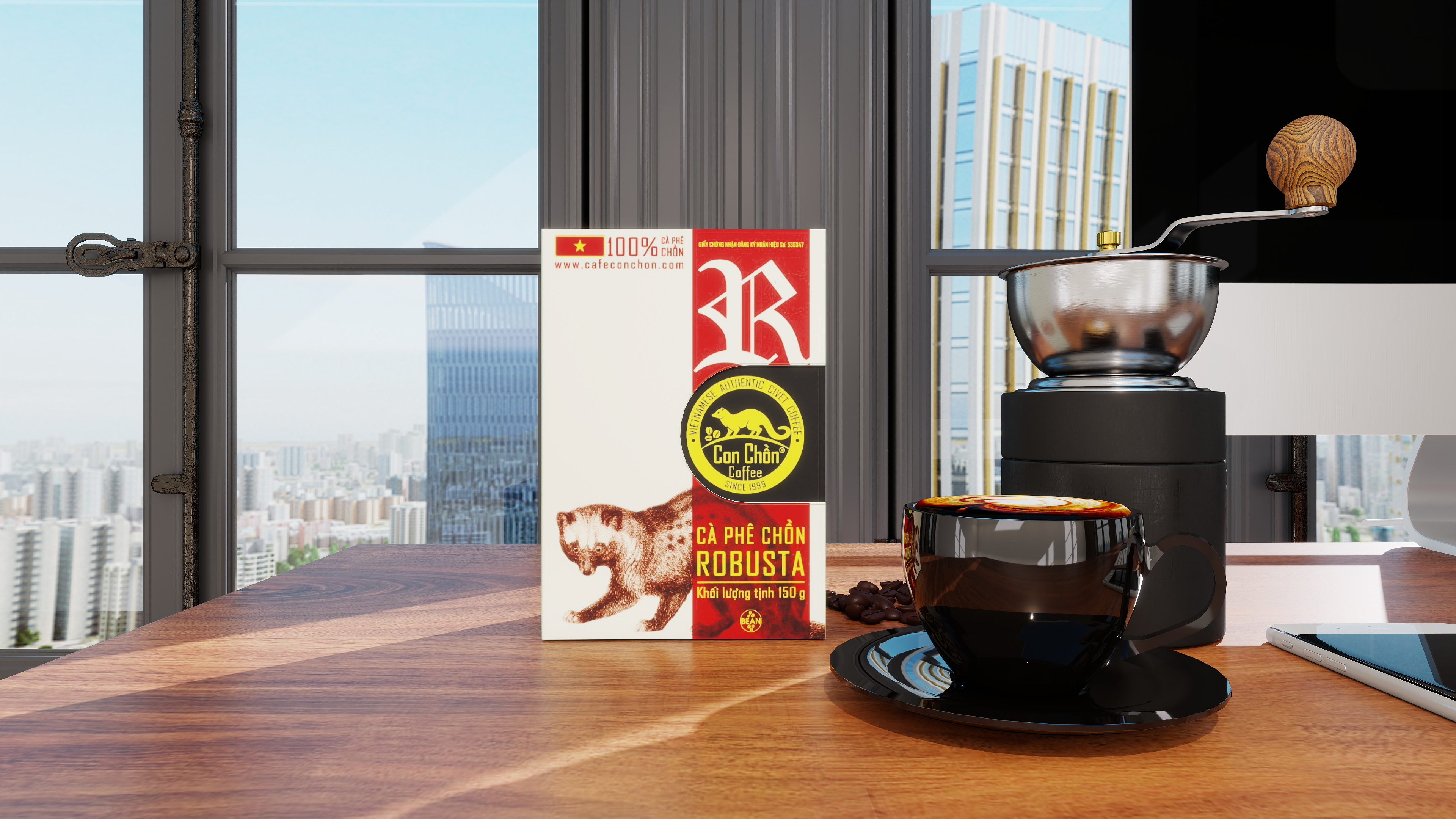 Hộp Robusta Cafe Con Chồn - Công ty CP In Bao bì KHATOCO