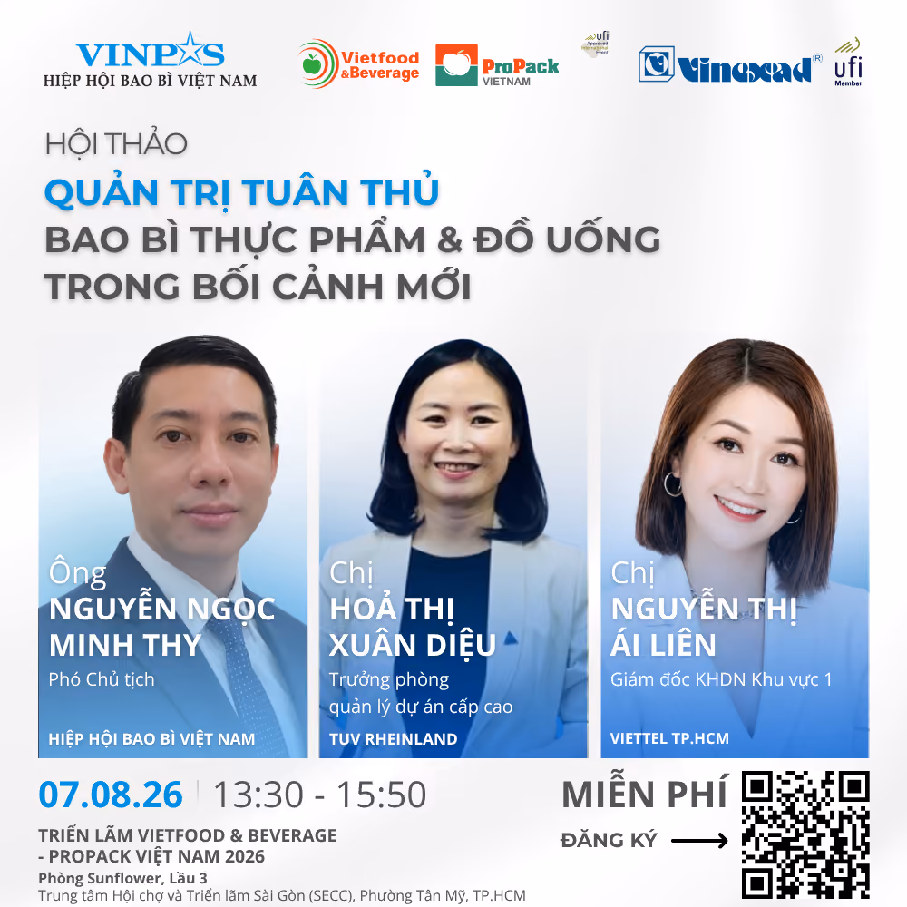 Hội thảo “Quản trị tuân thủ bao bì thực phẩm & đồ uống trong bối cảnh mới”