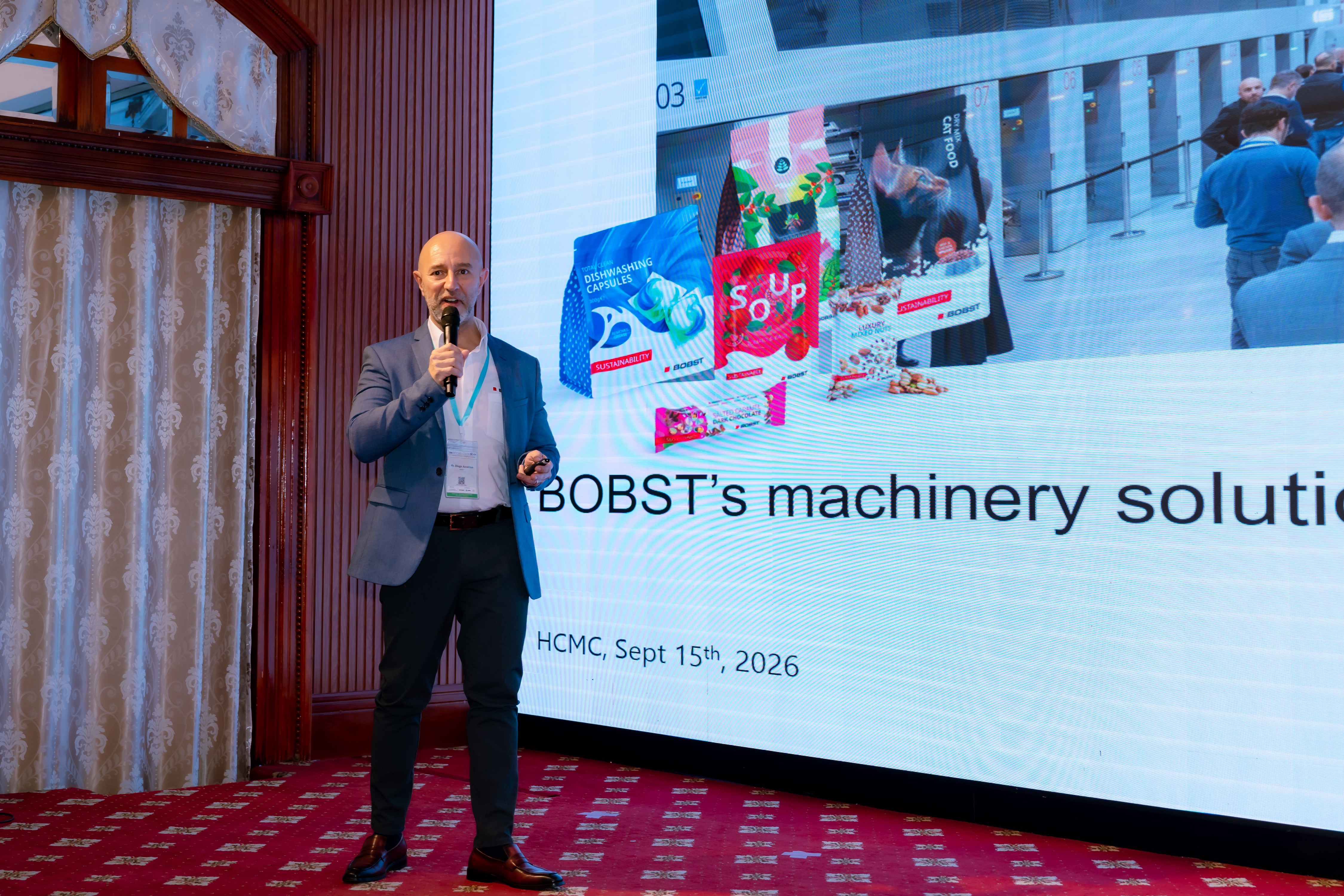 Đại diện BOBST chia sẻ giải pháp công nghệ cho bao bì bền vững và nâng cao hiệu quả sản xuất
