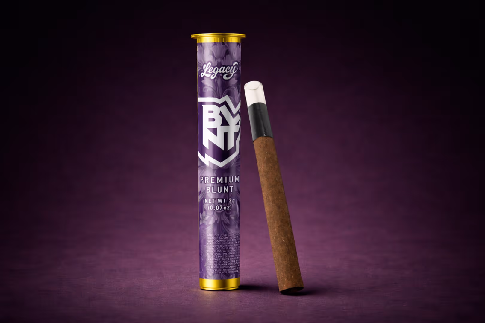 This is a mockup of legacy pre-roll packaging
