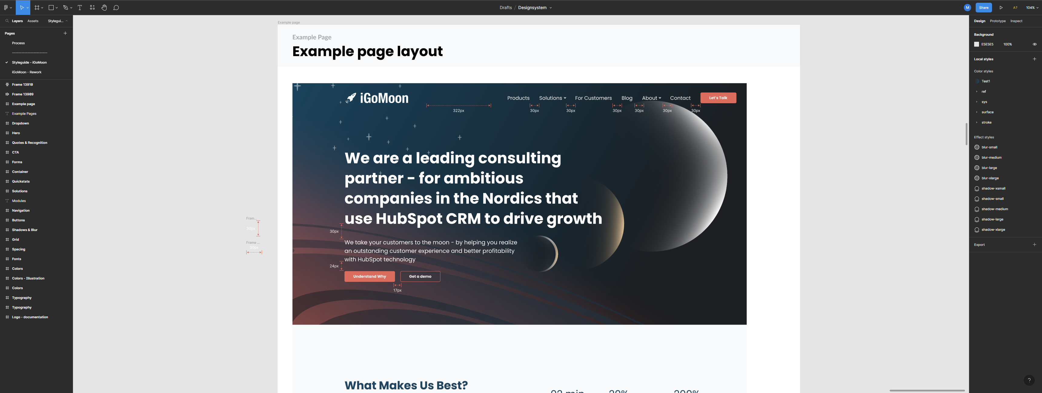 iGoMoon designsystem Screenshot