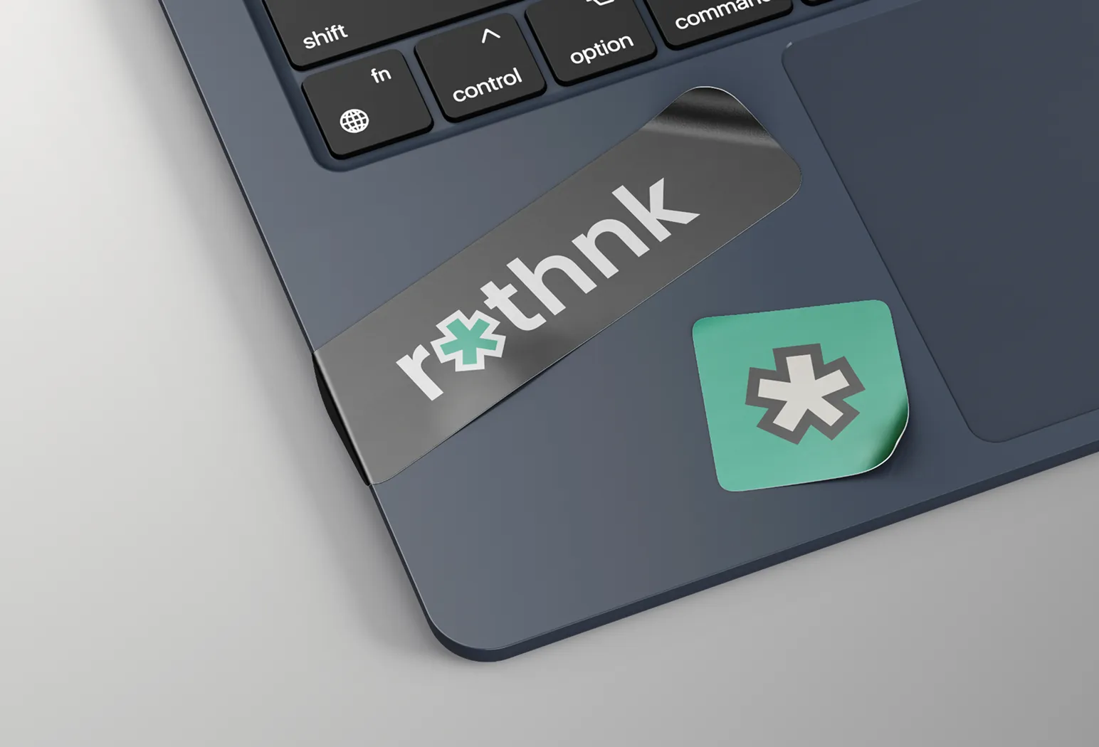 stickers with Rethink logo