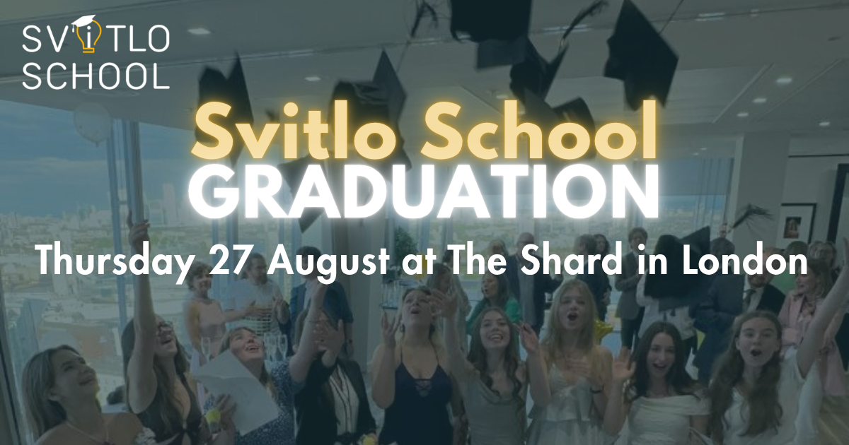 Svitlo students and staff at a school event