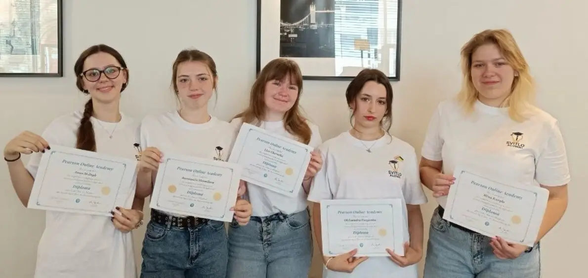 Students at a Svitlo summer camp