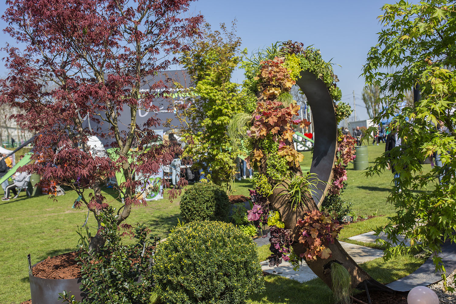 Arbori și arbuști ornamentali în amenajarea Verde Vis de la Garden Fest