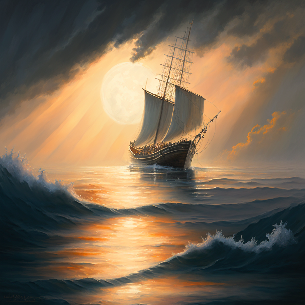 After all of the negative, turbulent waves, the ship seeks calm.