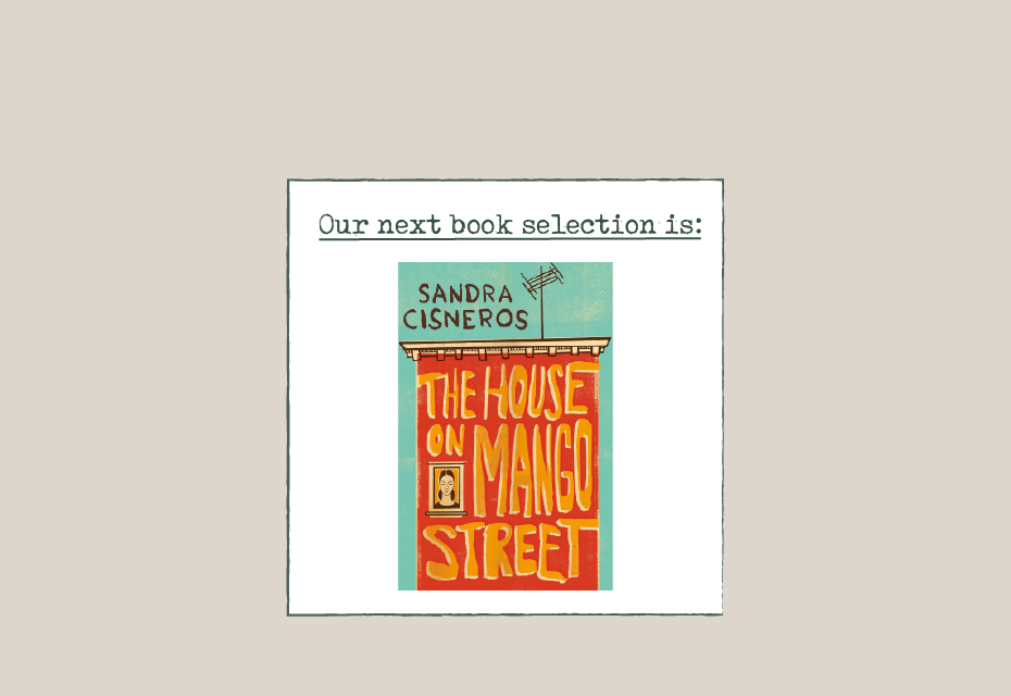 MOCA Book Club Discussion Meeting: The House on Mango Street