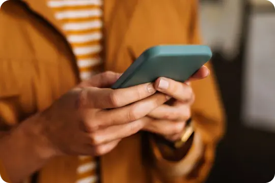 Man on an online meeting