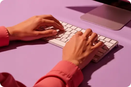 Man on an online meeting