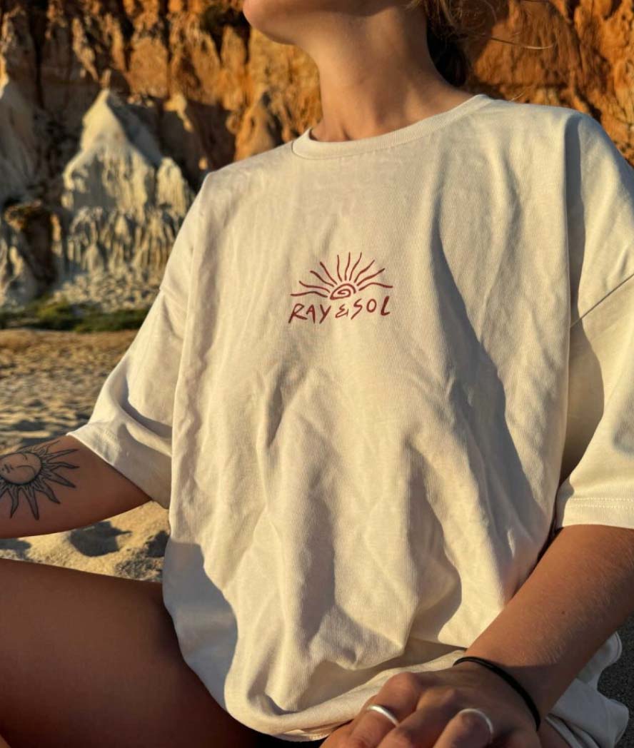 A surfer on the beach illustration