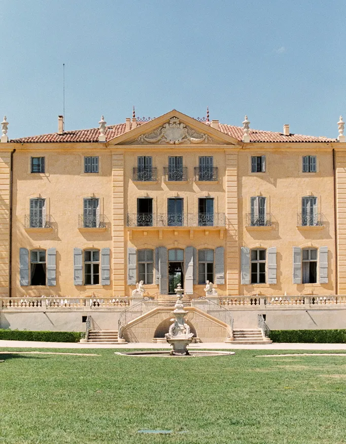 A French Chateau in the Provence with warm colours embracing the summer and aristocratic