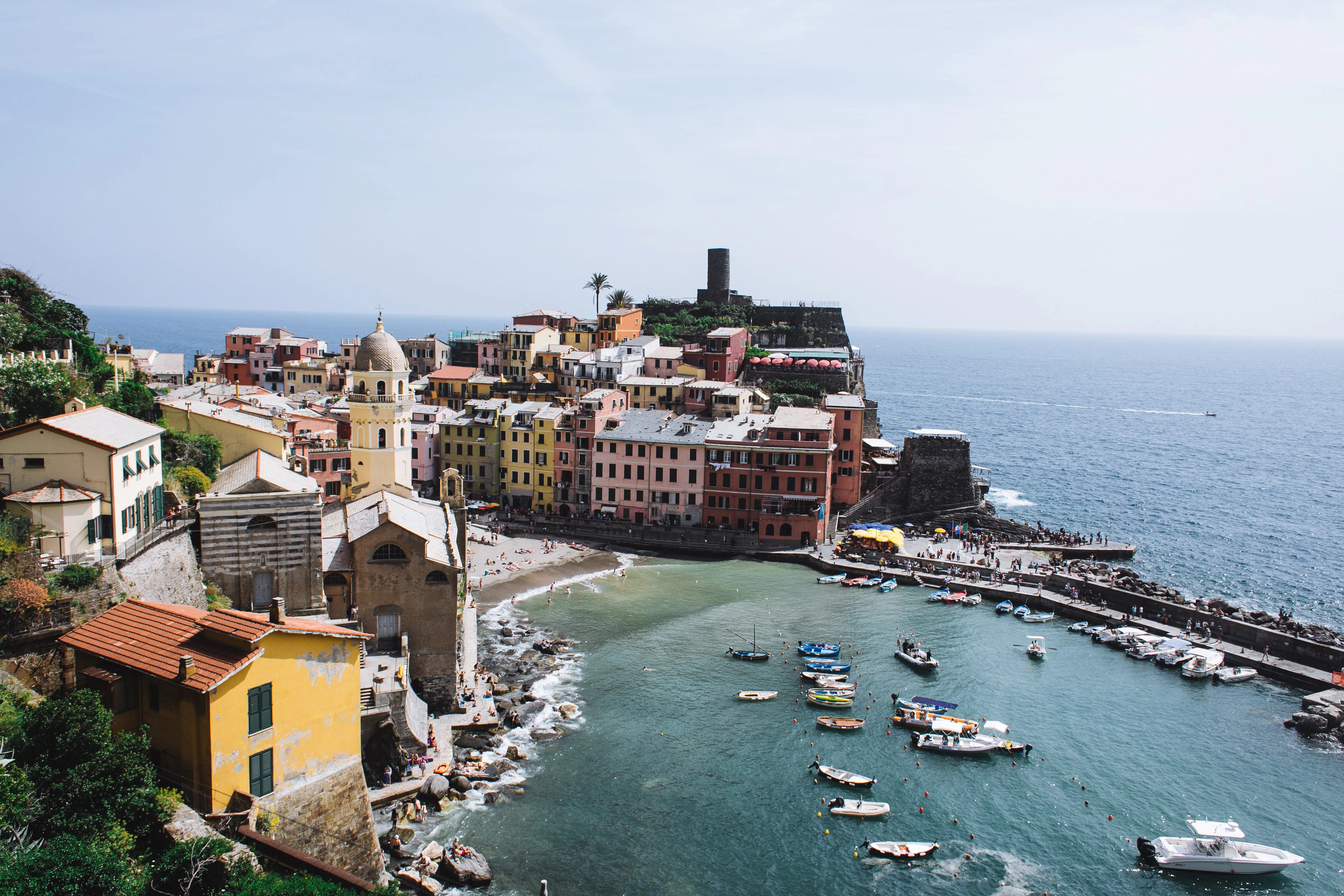 A small city on the coastline of France.