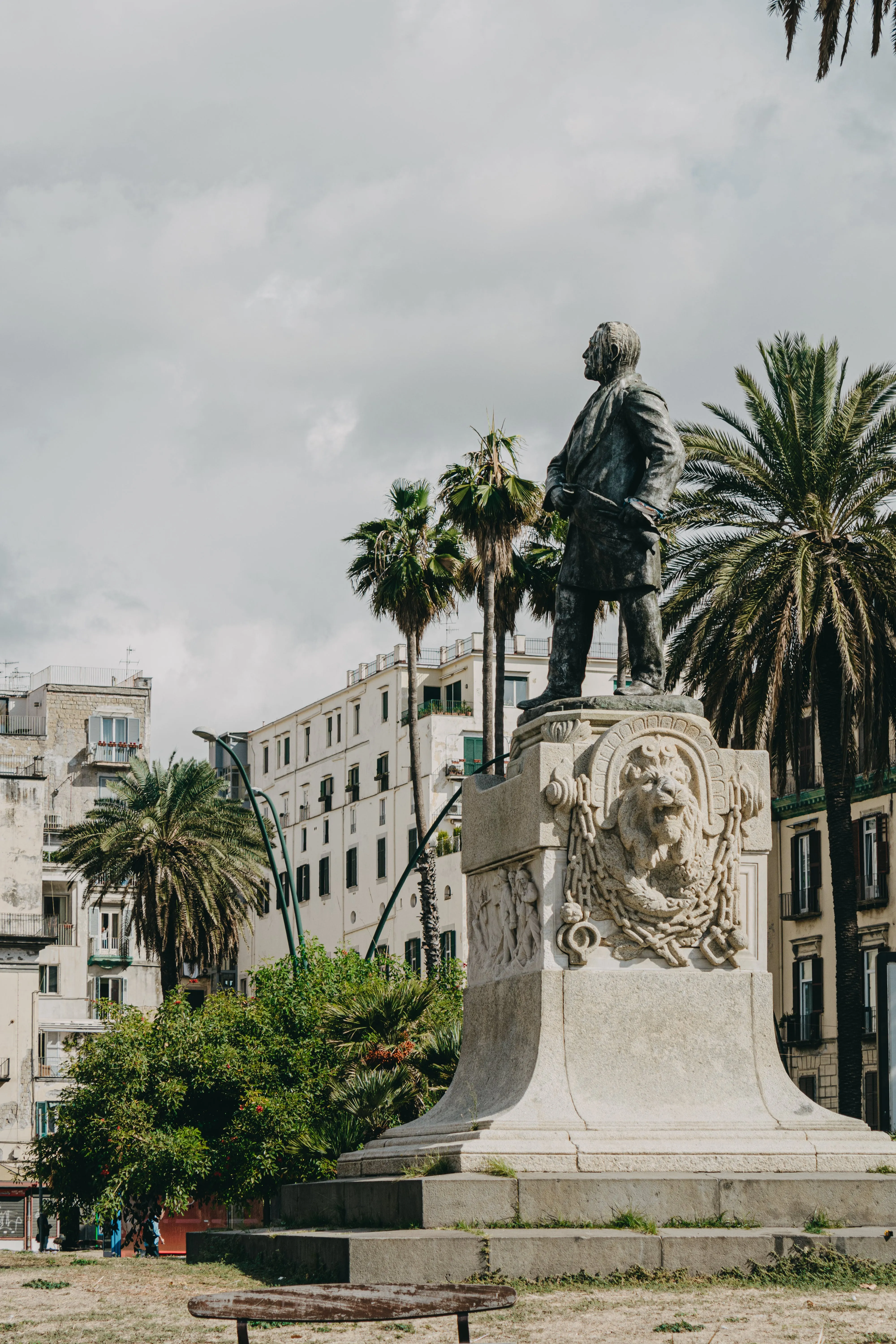 Statue in the city of Naples, Italy.