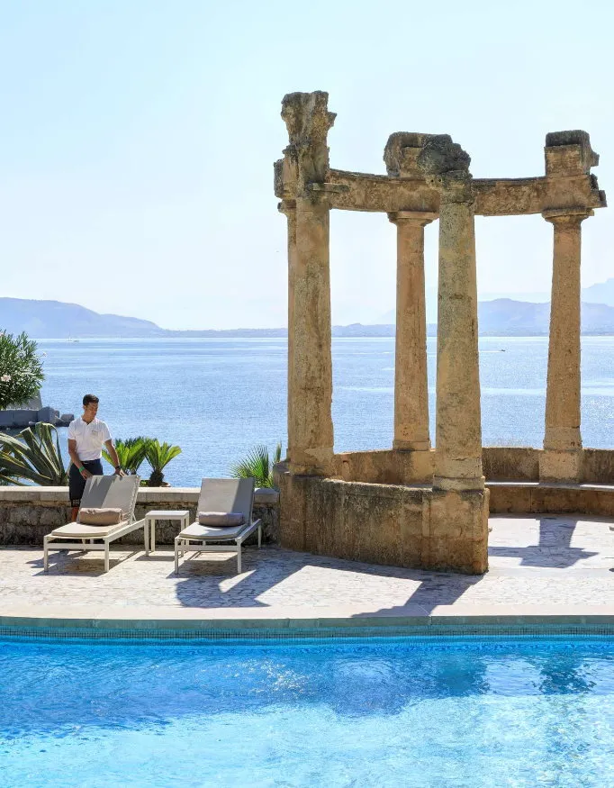 Swimmingpool at the Villa Igiea, a Rocco Forte Hotel.