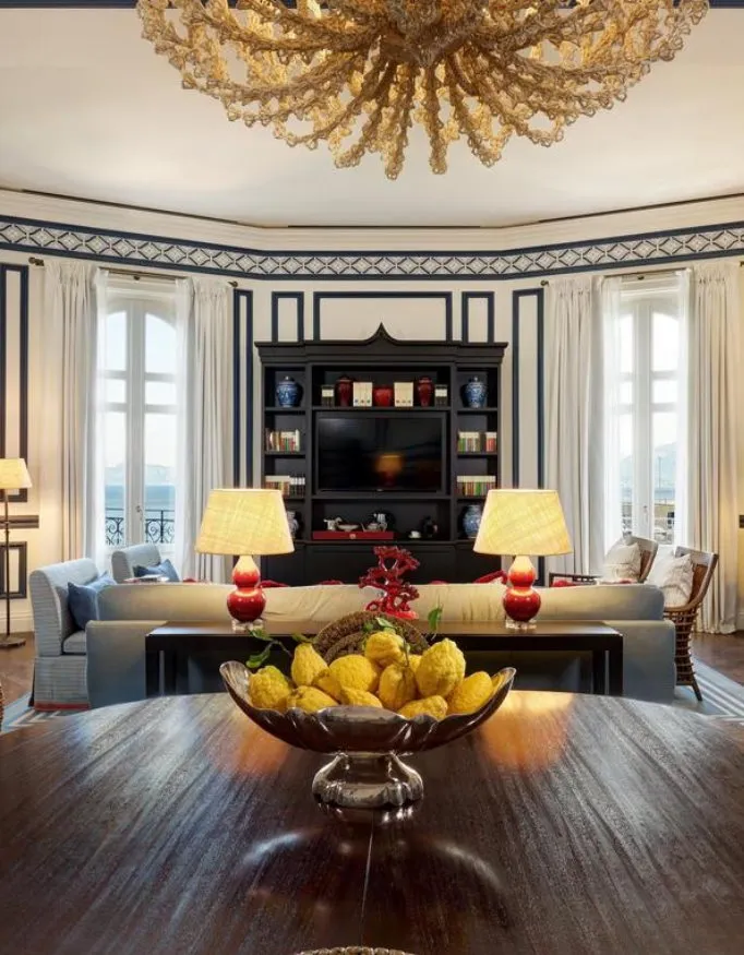 Interior of a suite at the Villa Igiea, a Rocco Forte Hotel.
