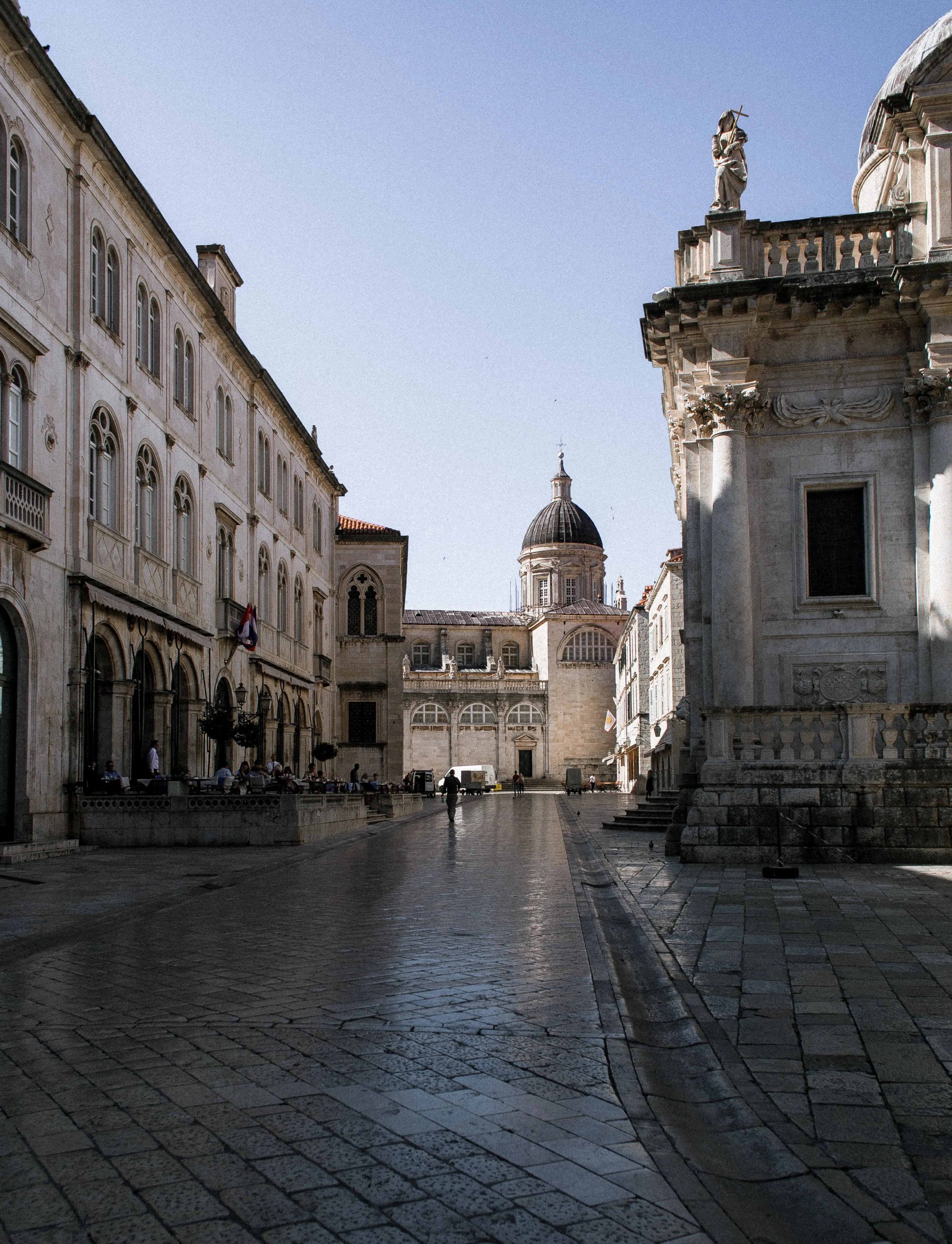 The white medieval city centre of Dubrovnik