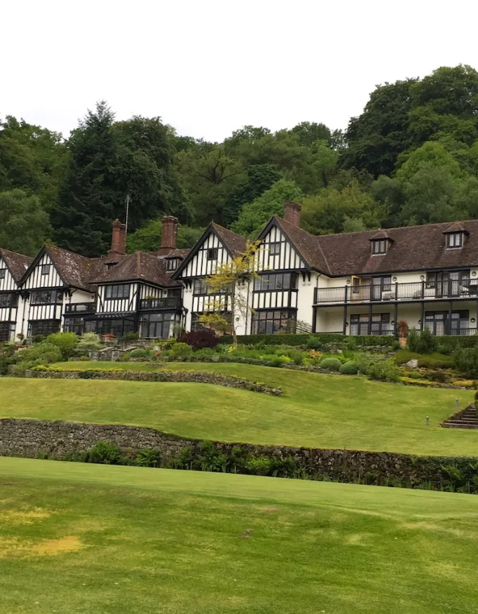 Exterior view of Gidleigh Park.