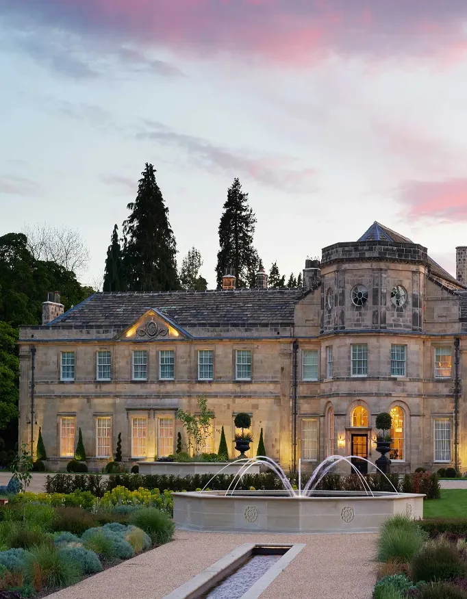 Exterior view of Grantley Hall.