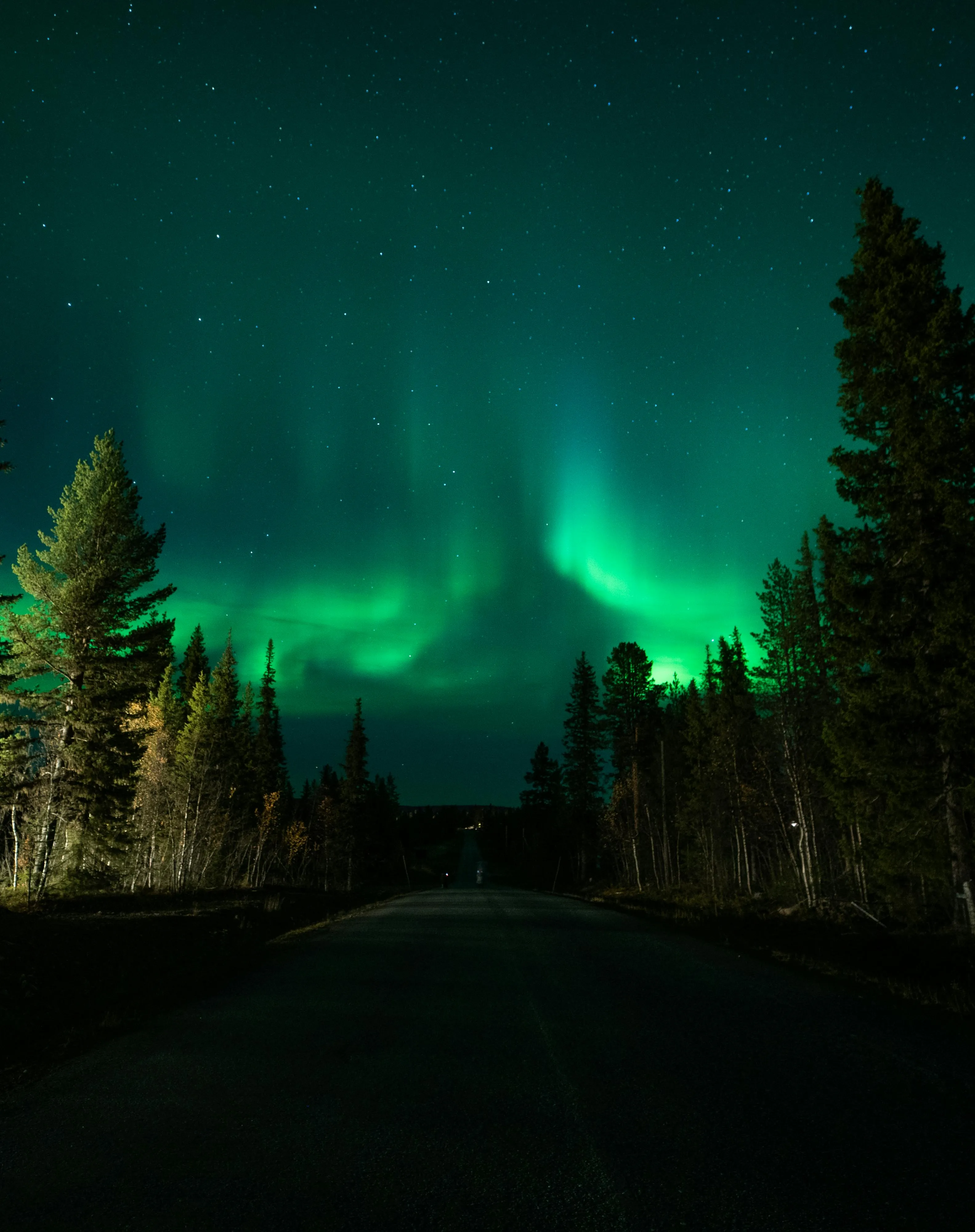 Northern light in Finland.