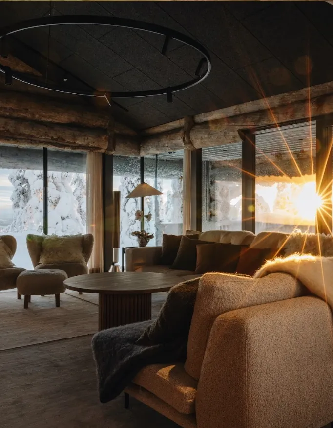 Living room of Villa Viima.