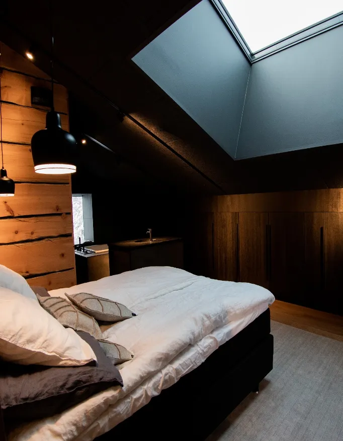 Master bedroom in Villa Viima.