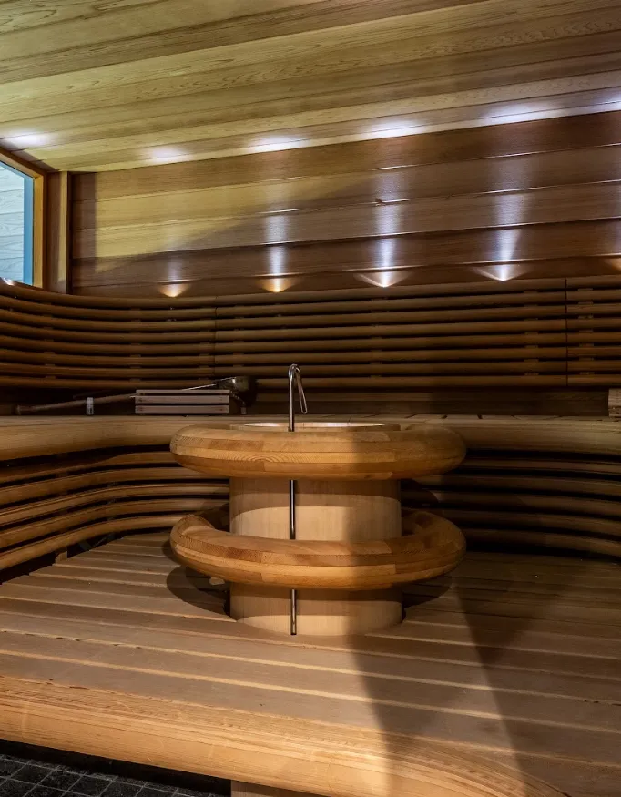 Sauna in the Villa Ruka.