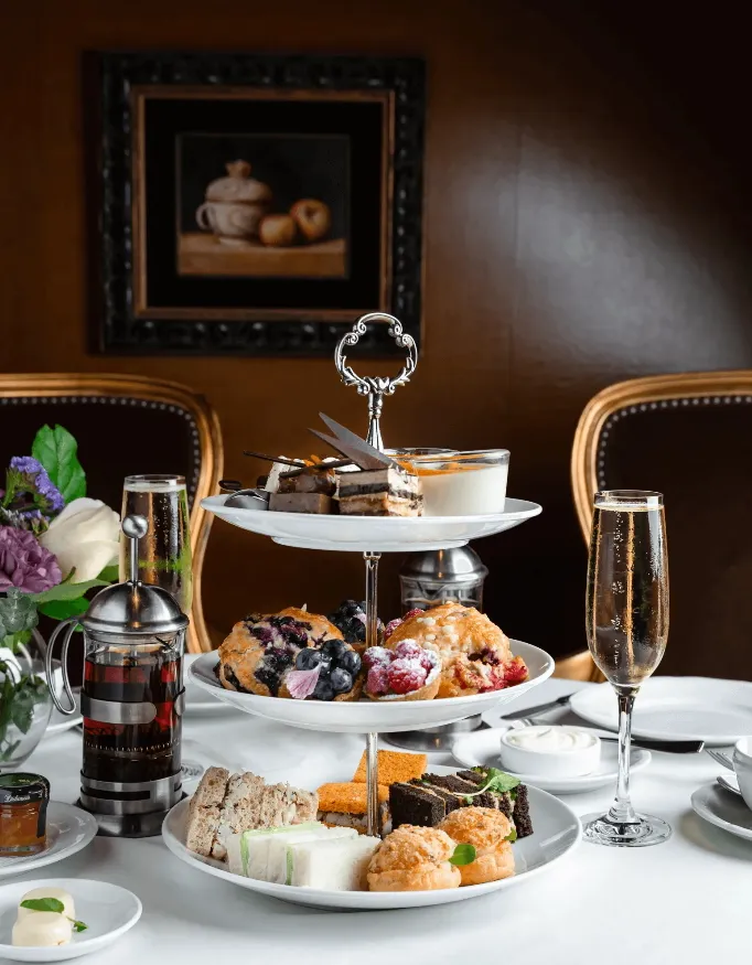 Luxurious brunch at the Wedgewood Hotel and Spa.