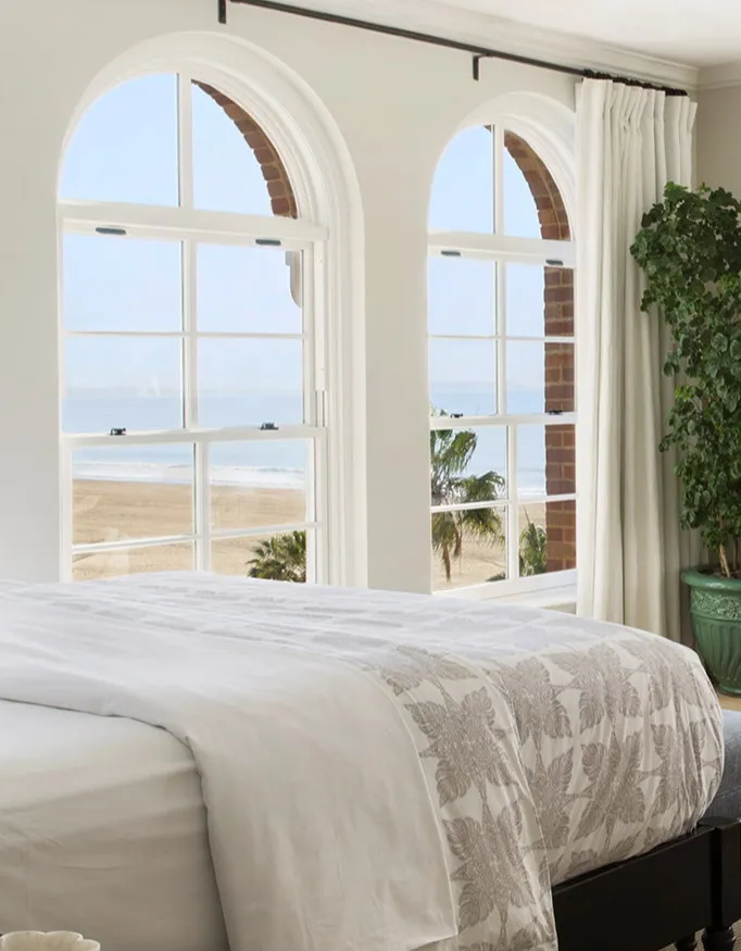 A luxury room at Hotel Casa del Mar in white.